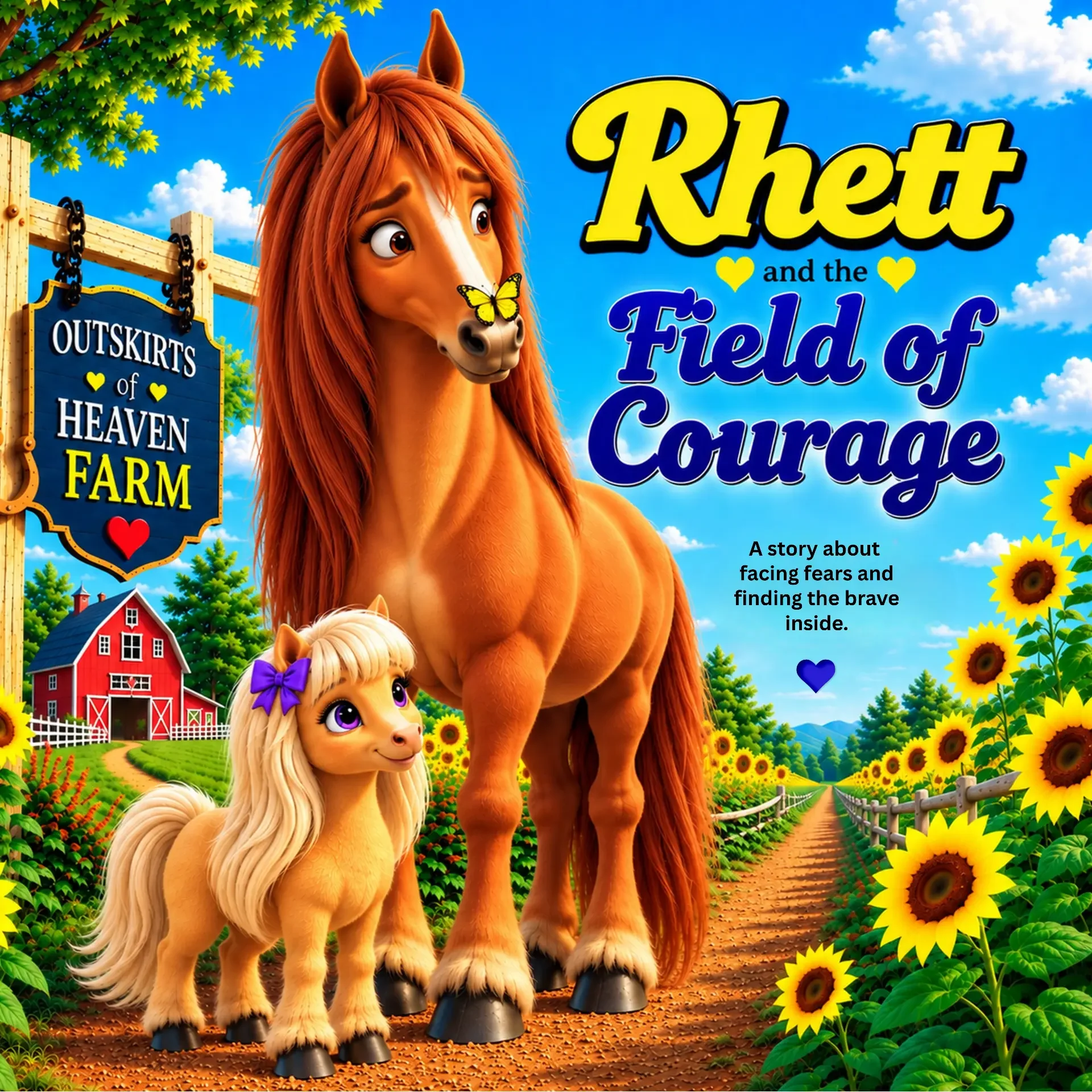 Cover of the children's book Rhett and the Field of Courage