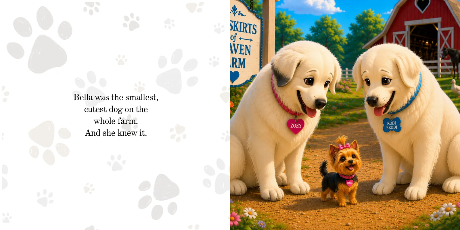 Inside pages from Bella's Big Job: Meet Bella
