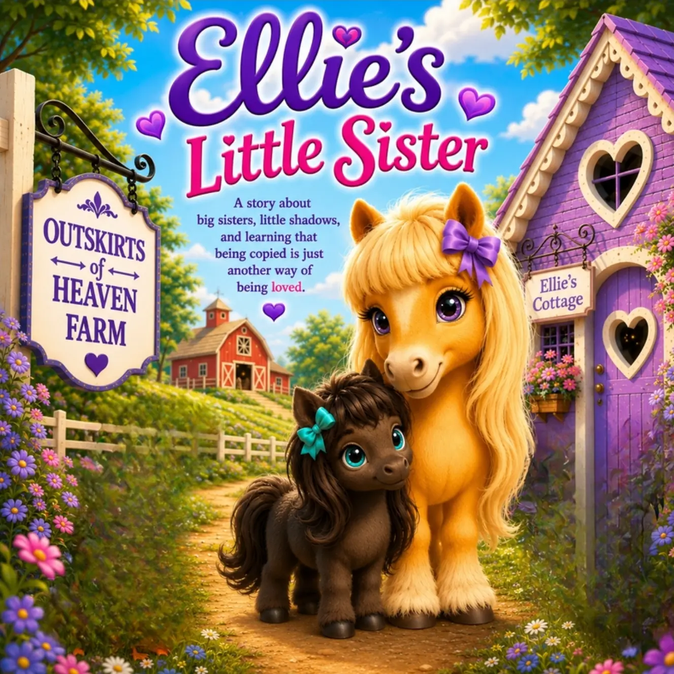 Cover of the children's book Ellie's Little Sister