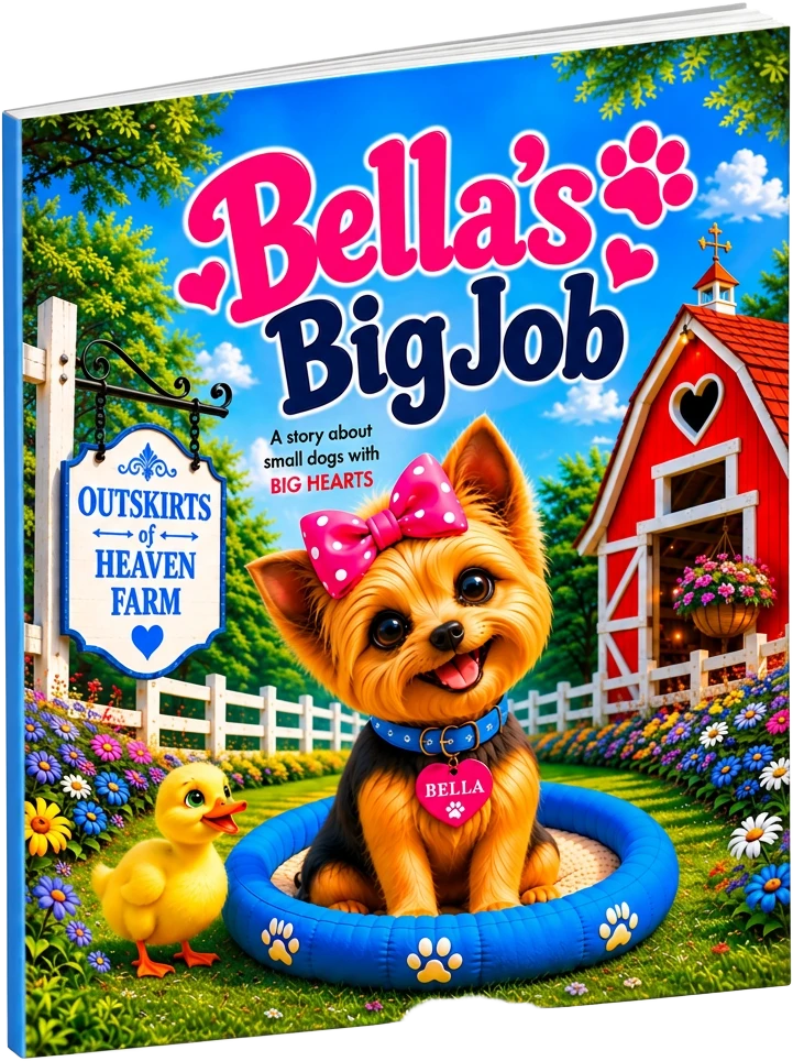 Bella's Big Job paperback — children's farm animal story book Bella's Big Job children's farm animal story featuring a little farm dog
