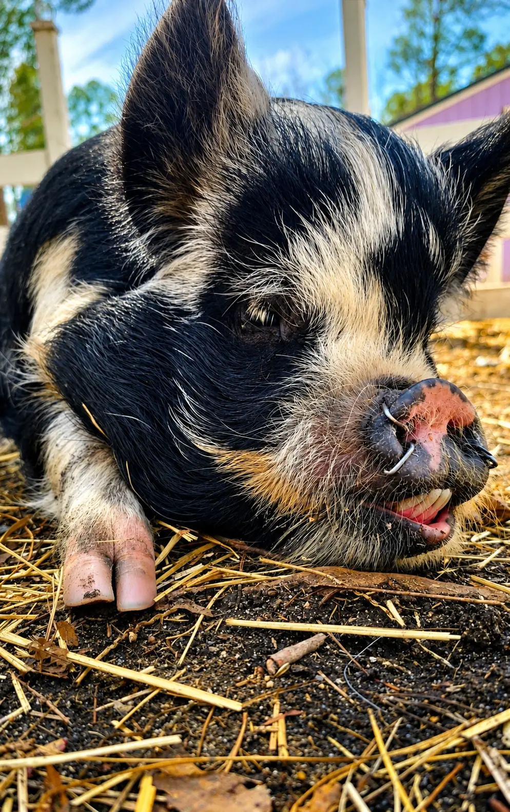 Real-life photo of Charlotte, the animal who inspired Charlotte Digs Deep
