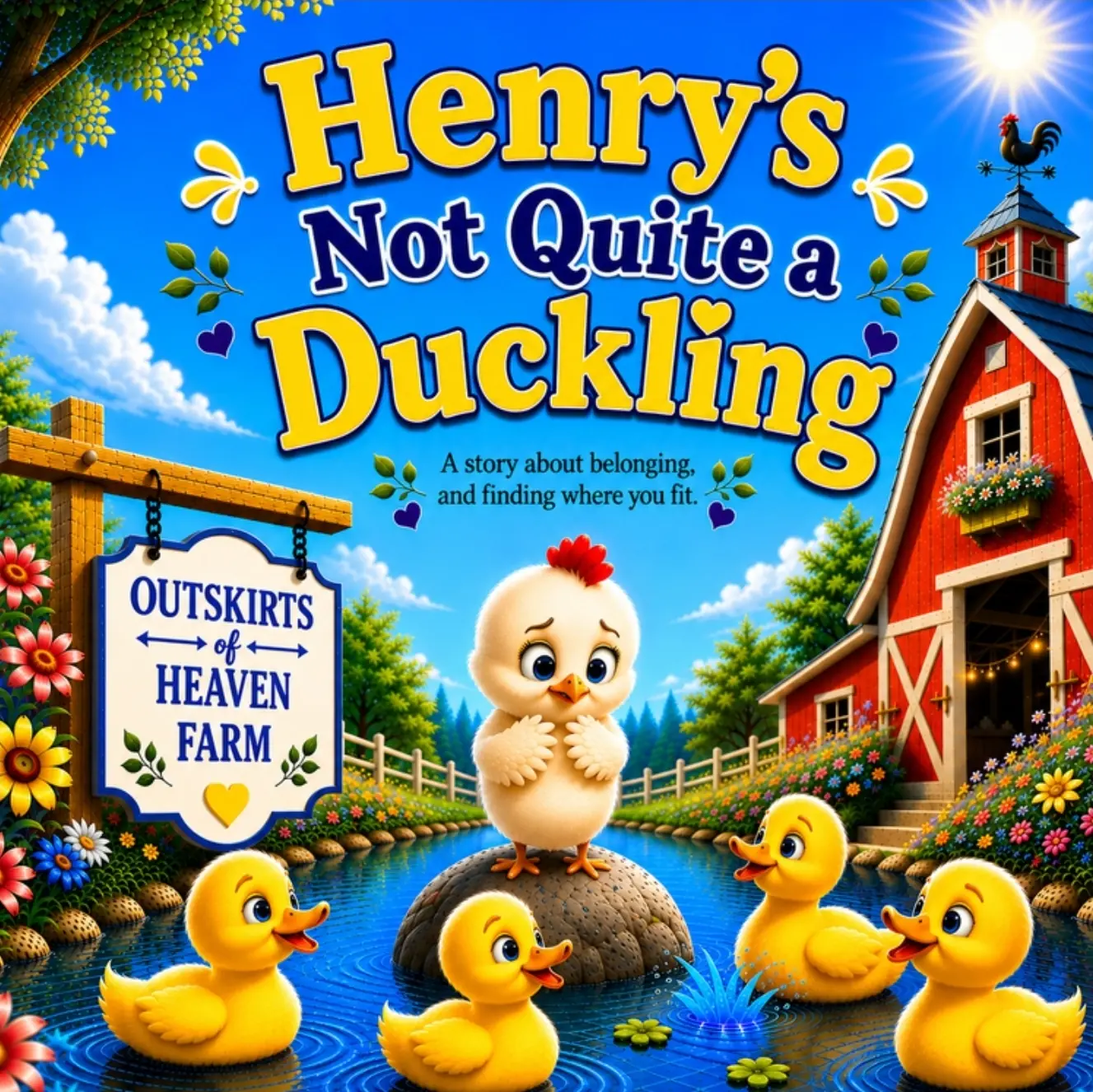 Cover of the children's book Henry's Not Quite a Duckling